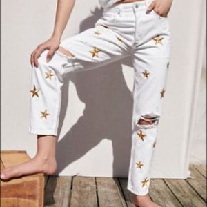 NWT free people white jeans